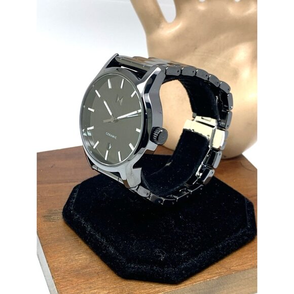 MVMT Men's Watch Quartz 28000441 Classic II Black Dial Ceramic Band 44mm - Picture 2 of 13